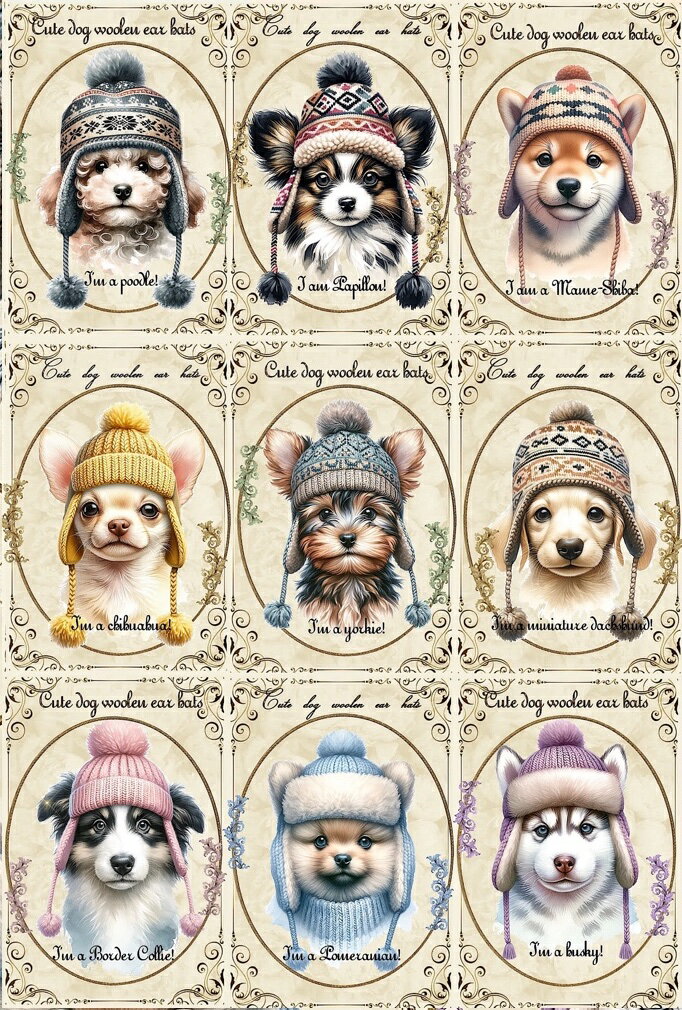 新入荷 オリジナル 生地 犬 ブロックデザイン ハンドメイド素材 クラフト アップリケ