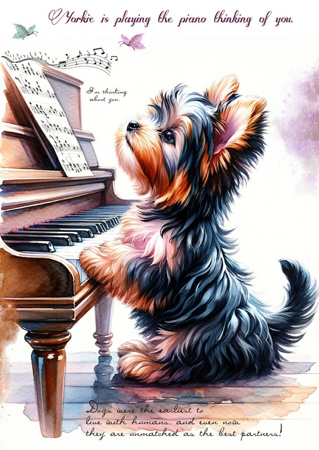 新入荷 オリジナル 生地 ヨーキー ヨークシャテリア ブロックデザイン ハンドメイド素材 クラフト アップリケ