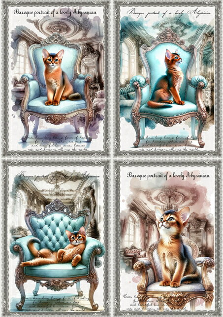 新入荷 オリジナル 生地 猫 猫柄 アビシニアンブロックデザイン ハンドメイド素材 クラフト アップリケ