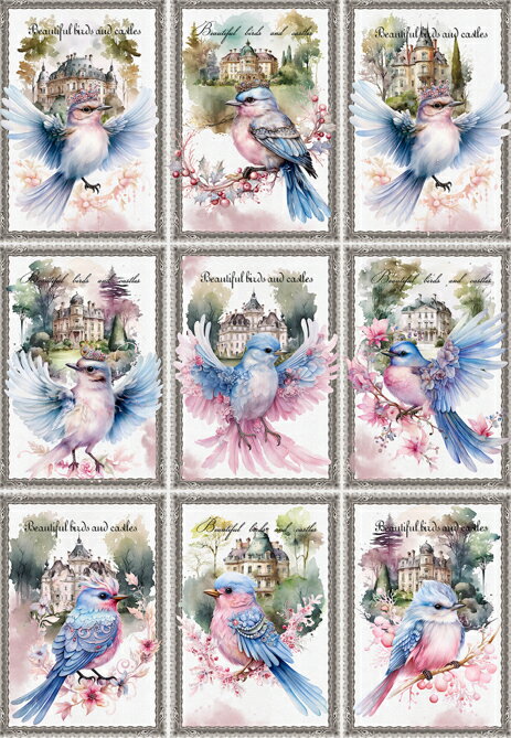 Rakuten - 新入荷 オリジナル 生地 オカメインコ 鳥 ブロックデザイン ハンドメイド素材 クラフト アップリケ