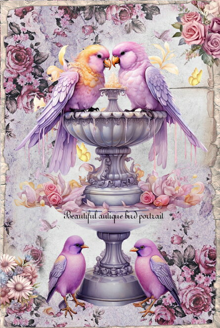 新入荷 オリジナル 生地インコ 鳥 ブロックデザイン ハンドメイド素材 パネル生地