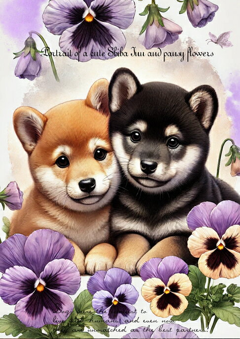 新入荷 オリジナル 生地 柴犬 ブロックデザイン ハンドメイド素材 パネル生地