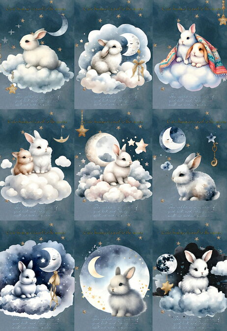 新入荷 生地 うさぎ ウサギ柄 パネル生地 ハンドメイド素材 印象的なワンボイントのデザインは主役にも脇役にもなる頼もしい存在です。 小物作成に適したサイズのブロックデザインです。別の布の上に縫い留めたり、貼り付けたりと汎用性のある生地です。モチーフは猫の印象的な ヨーロピアン・スタイルのデザインをプリントしています。素材 綿 100パーセントデザインによっては多少の透け感がございます。また発色は写真より若干、淡い色目の場合もございます。サイズ A4サイズの生地にプリント 210×297mm 2