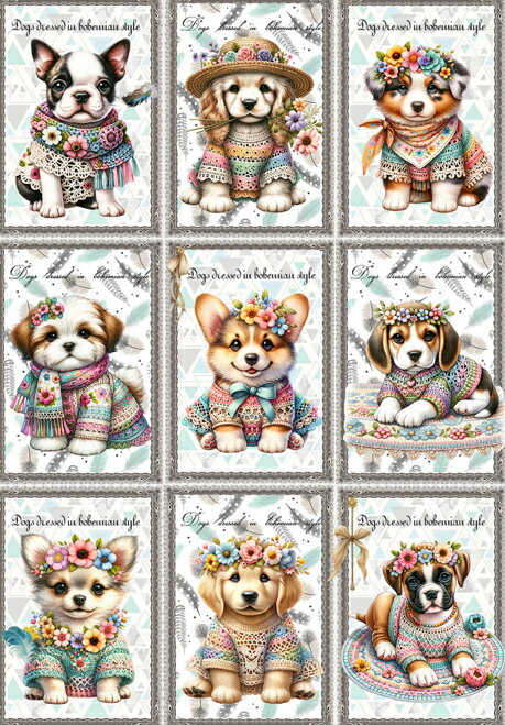 新入荷 オリジナル 生地 犬 ハンドメイド素材 パネル生地 チワワ ヨーキー ヨークシャテリア パピヨン ..