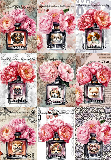 新入荷 オリジナル 生地 犬 チワワ ビーグル ミニチュアダックスフンド パネル生地 ハンドメイド素材 クラフト アップリケ