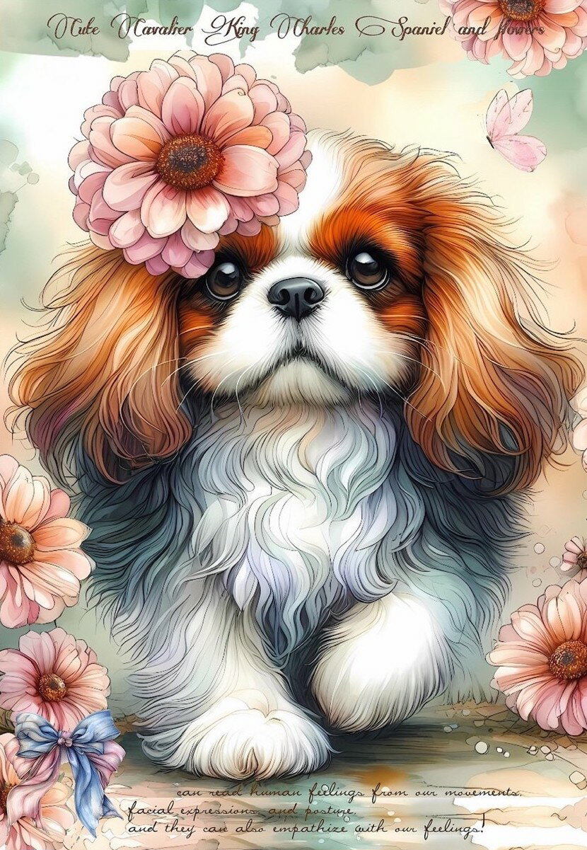 Rakuten - 新入荷 オリジナル 生地 犬 ブロックデザイン ハンドメイド素材 パネル生地 キャバリアキングチャールズスパニエル