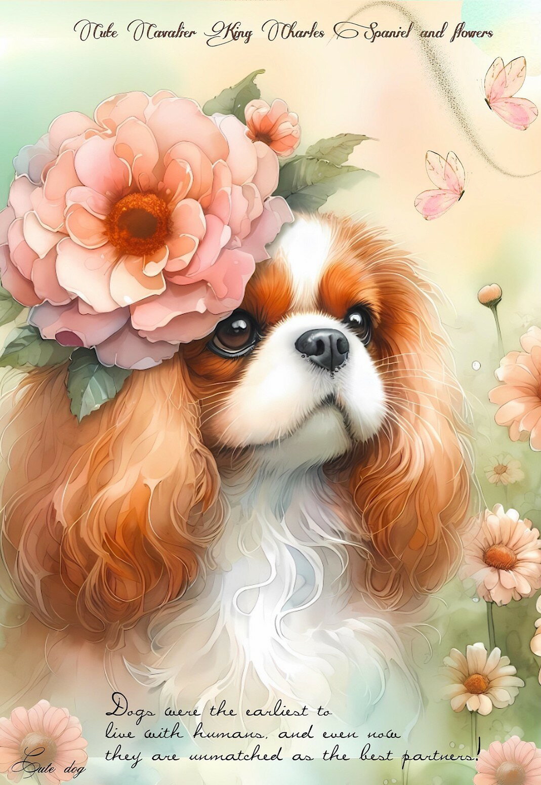 Rakuten - 新入荷 オリジナル 生地 犬 ブロックデザイン ハンドメイド素材 パネル生地 キャバリアキングチャールズスパニエル