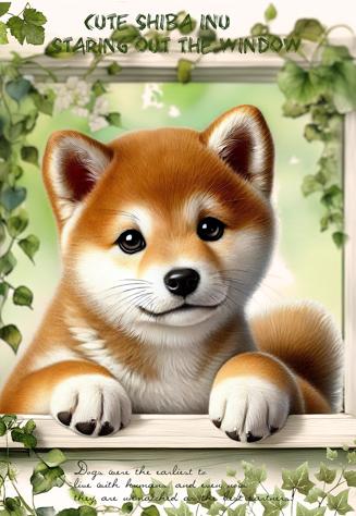 Rakuten - 新入荷 オリジナル 生地 柴犬 ブロックデザイン ハンドメイド素材 パネル生地