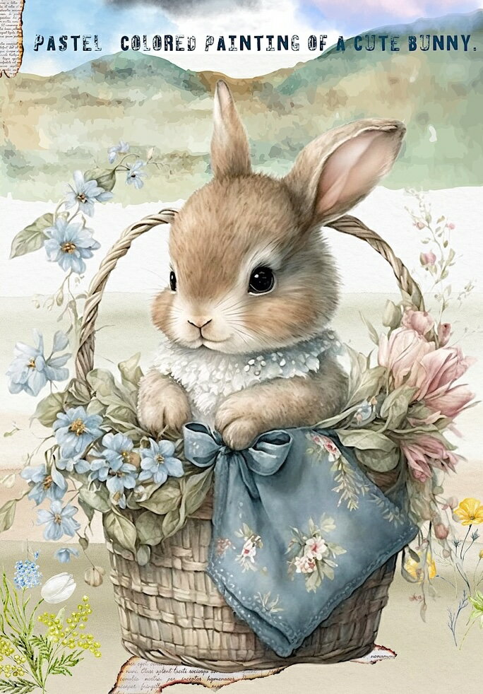 新入荷 生地 うさぎ ウサギ柄 ブロックデザイン ハンドメイド素材 パネル生地 セピア ビンテージ女の子 聖パトリックデー