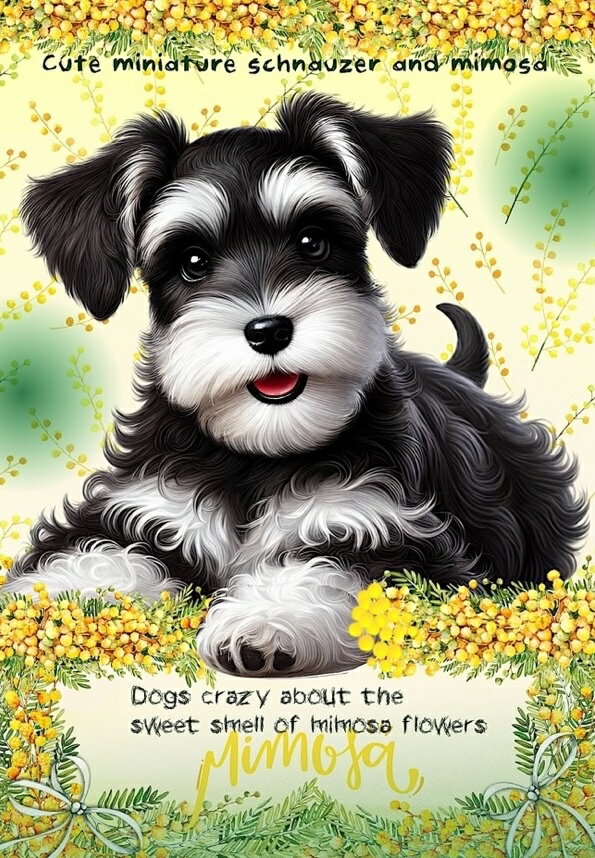 新入荷 オリジナル 生地 犬 シュナ ミニチュアシュナウザー シュナウザー パネル生地 ハンドメイド素材