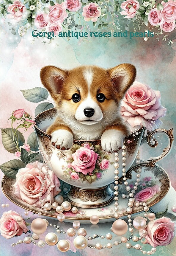 新入荷 オリジナル 生地 犬 コーギー パネル生地 ブロックデザイン ハンドメイド素材 クラフト アップリケ