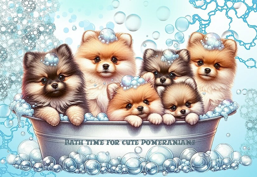 新入荷 オリジナル 生地 犬 ポメラニアン ブロックデザイン ハンドメイド素材 クラフト アップリケ パネル生地