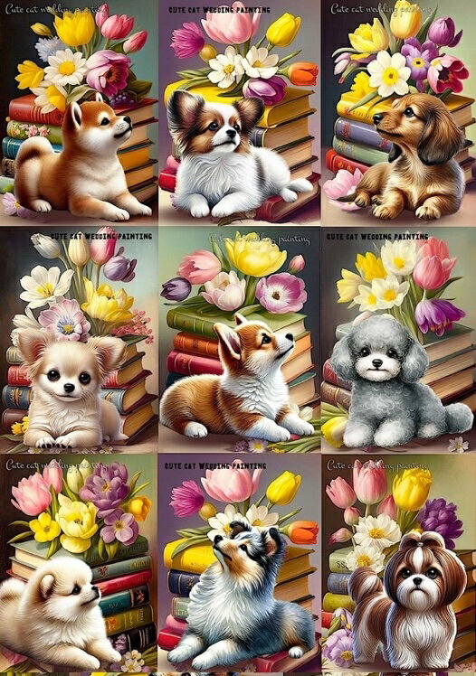 新入荷 オリジナル 生地 犬 パネル生地 トイプードル チワワ シーズー パピヨン コーギー 柴犬 ミニチュアダックスフンド キャバリアキングチャールズスパニエル