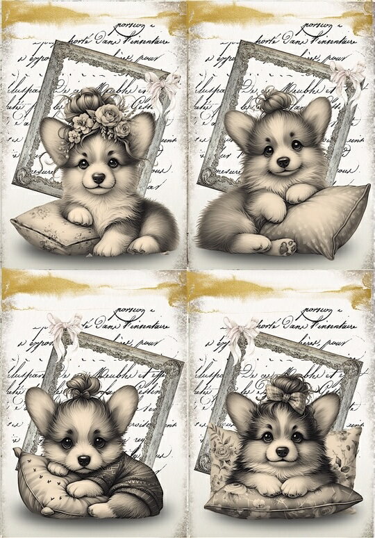 新入荷 オリジナル 生地 犬 コーギー パネル生地 ブロックデザイン ハンドメイド素材 クラフト アップリケ