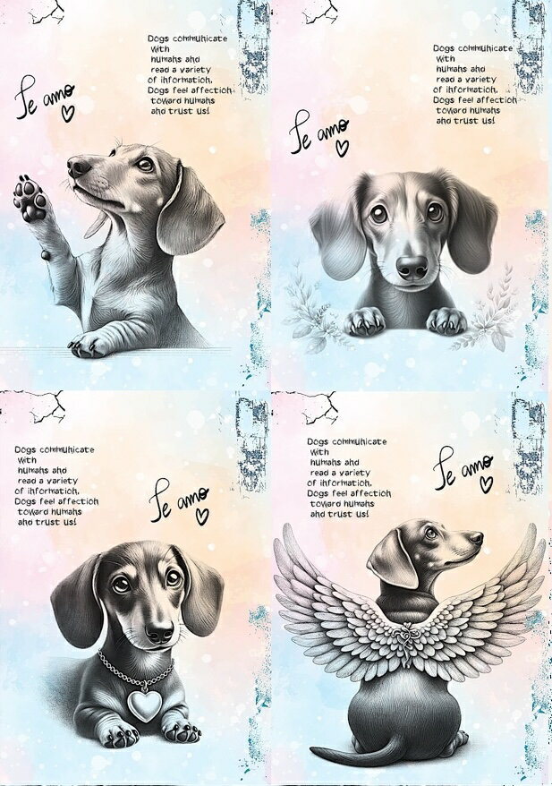 新入荷 生地 ダックスフンド パネル生地 ハンドメイド素材 クラフト アップリケ ミニチュアダックスフ..