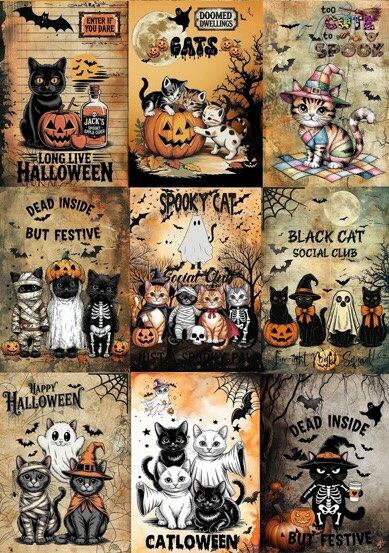 新入荷 生地 ハンドメイド素材 パネル生地 猫 ハロウィン