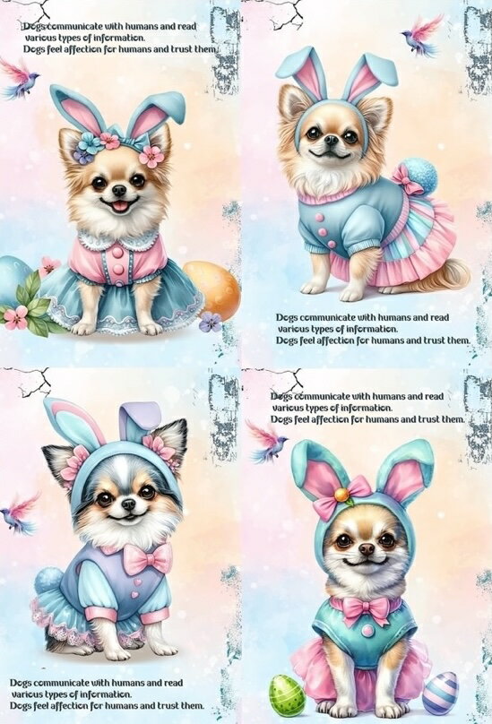 新入荷 オリジナル 生地 犬 チワワ ブロックデザイン ハンドメイド素材 クラフト アップリケ パネル生..