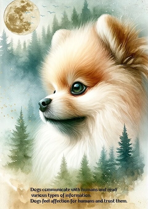 新入荷 オリジナル 生地 犬 ポメラニアン ブロックデザイン ハンドメイド素材 クラフト アップリケ パネル生地