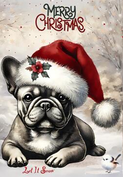 新入荷 生地 フレンチブルドッグ フレブル ブロックデザイン ハンドメイド素材 パネル生地 クリスマス