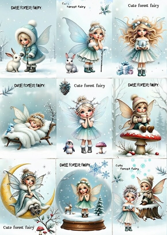 新入荷 オリジナル 生地 天使 キューピット パネル生地 妖精 フェアリー ハンドメイド素材 クラフト アップリケ