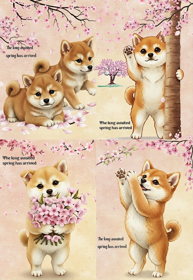 Rakuten - 新入荷 オリジナル 生地 柴犬 ブロックデザイン ハンドメイド素材 パネル生地
