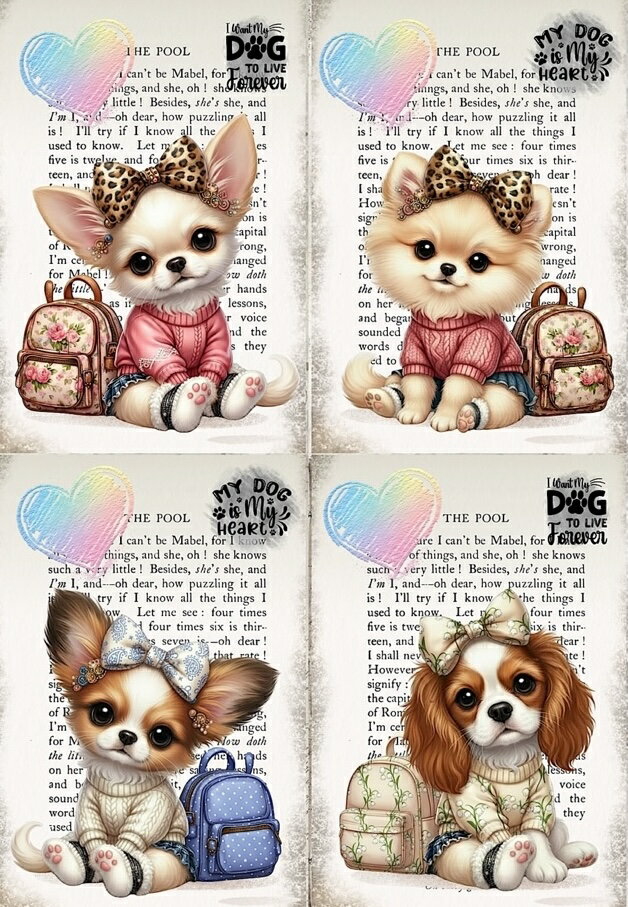 Rakuten - 新入荷 パネル生地 犬 チワワ パピヨン キャバリアキングチャールズスパニエル ポメラニアン