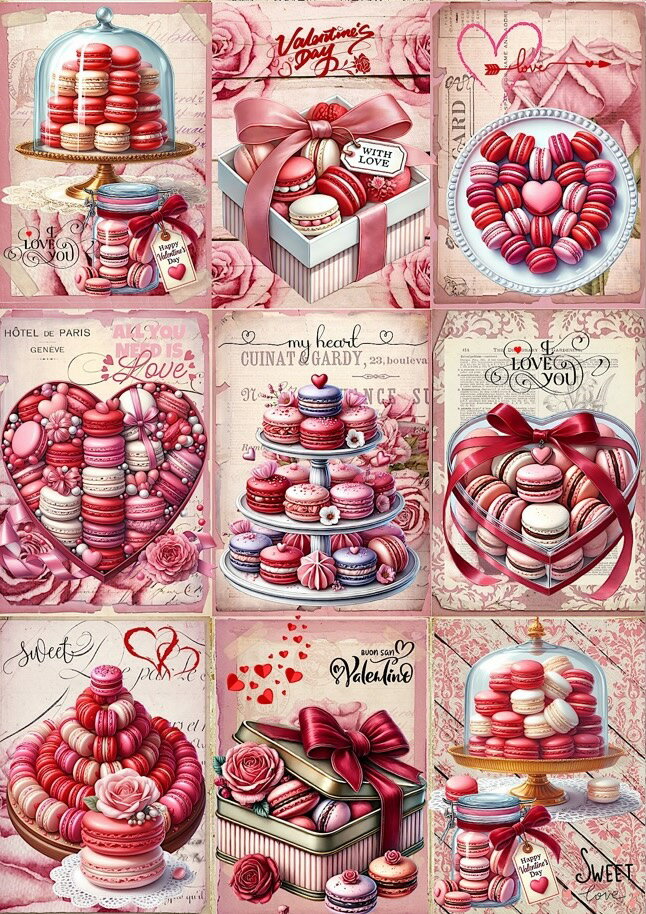 新入荷 オリジナル 生地フレンチスタイル パネル生地 レトロ ビンテージ ラベル クラフト アップリケ バレンタイン マカロン