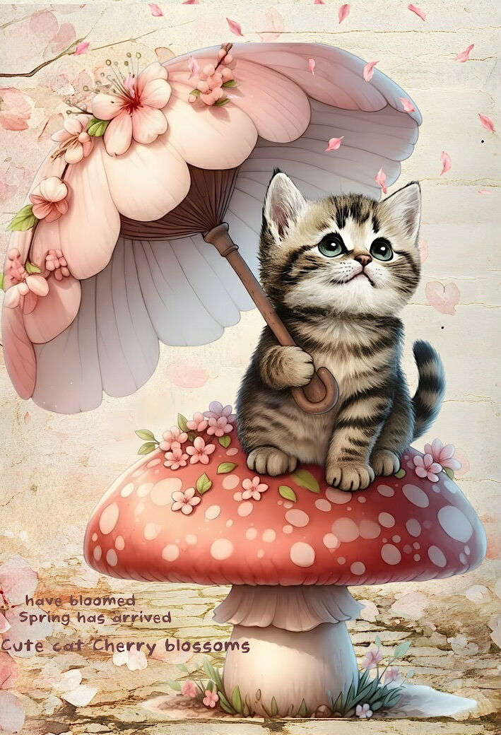 Rakuten - 新入荷 生地 ハンドメイド素材 パネル生地 猫 桜 春