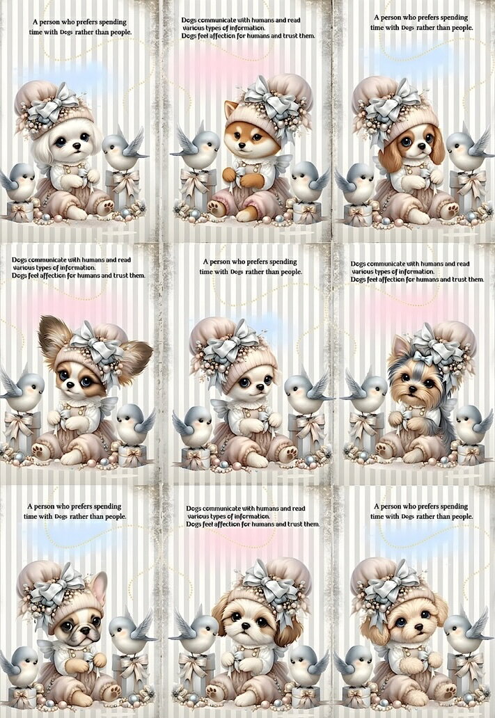 Rakuten - パネル生地 犬 チワワ パピヨン ヨーキー フレブル シーズー マルチーズ 柴犬 キャバリアキングチャールズスパニエル