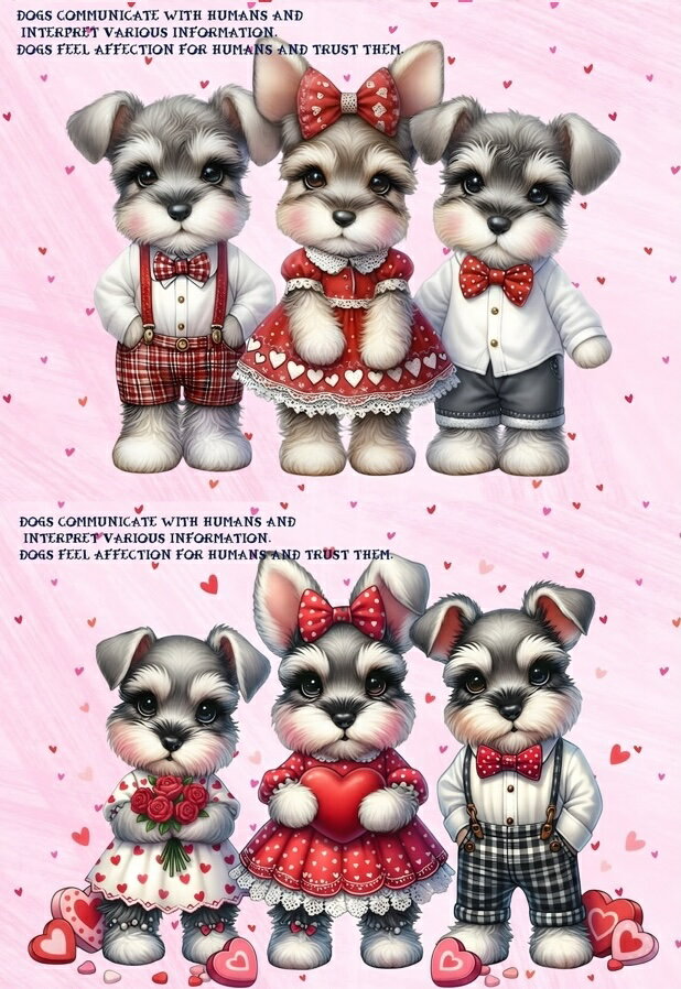 新入荷 オリジナル 生地 犬 シュナ ミニチュアシュナウザー シュナウザー パネル生地 ハンドメイド素材