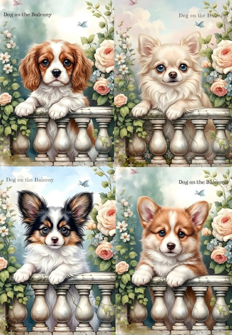 新入荷 オリジナル 生地 犬 チワワ ブロックデザイン ハンドメイド素材 クラフト パネル生地 キャバリアキングチャールズスパニエル コーギー パピヨン