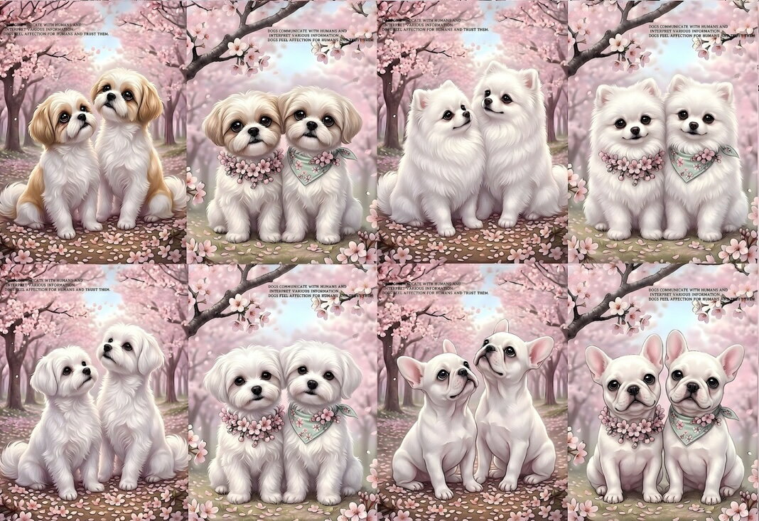 Rakuten - 新入荷 オリジナル 生地 犬 シーズー ブロックデザイン ハンドメイド素材 クラフト パネル生地 ポメラニアン フレンチブルドッグ マルチーズ