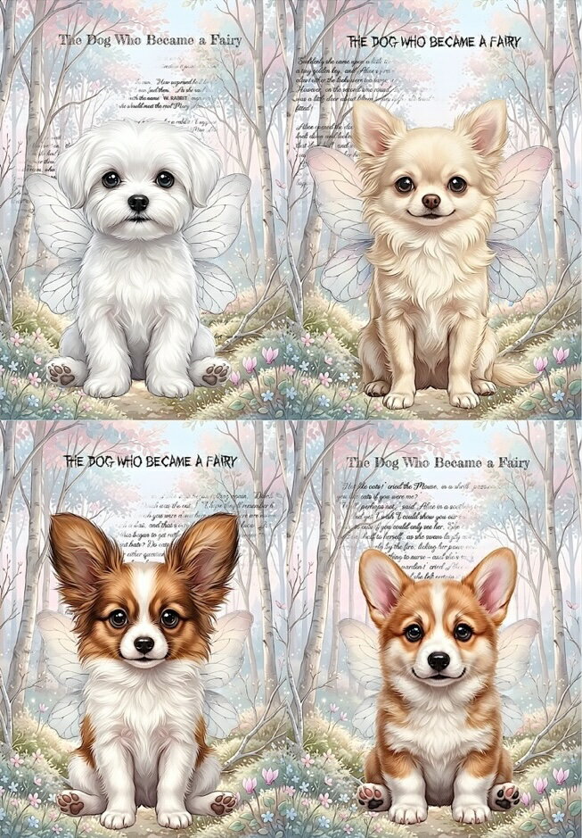 新入荷 オリジナル 生地 犬 チワワ パピヨン コーギー マルチーズ 妖精