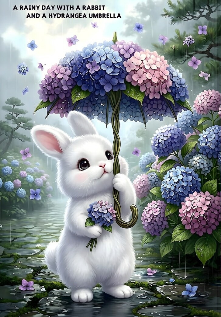 新入荷 生地 うさぎ ウサギ柄 ブロックデザイン ハンドメイド素材 パネル生地 紫陽花 雨 梅雨 印象的なワンボイントのデザインは主役にも脇役にもなる頼もしい存在です。 小物作成に適したサイズのブロックデザインです。別の布の上に縫い留めたり、貼り付けたりと汎用性のある生地です。オリジナルの印象的な ヨーロピアン・スタイルのデザインをプリントしています。素材 綿 100パーセントサイズ A4サイズの生地にプリント 210×297mm 2