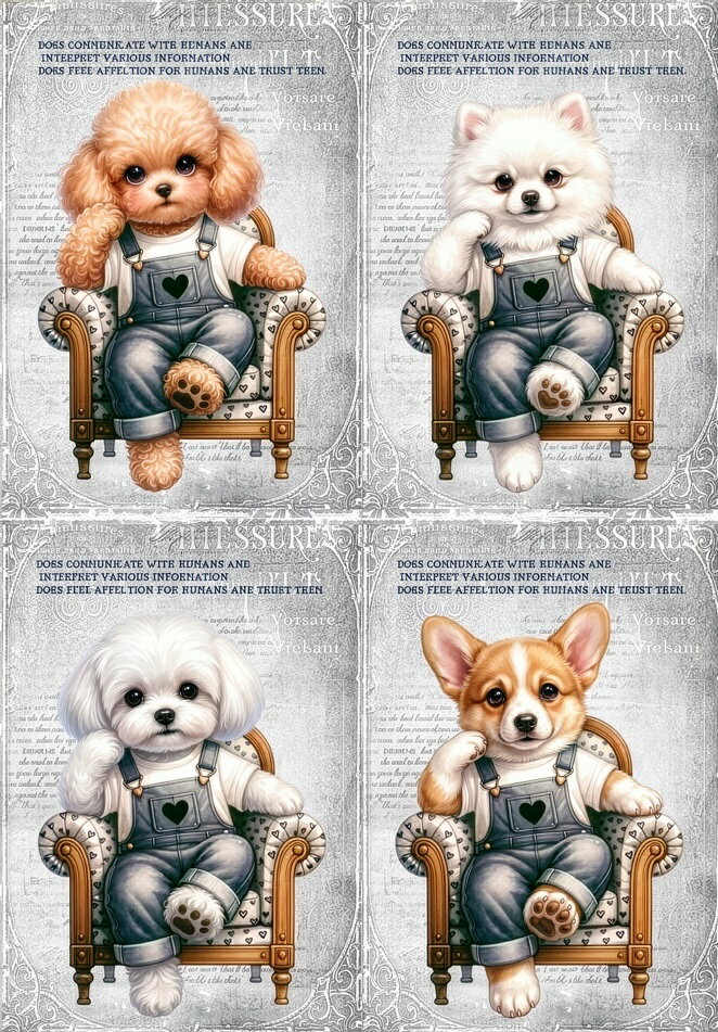 Rakuten - 新入荷 パネル生地 トイプードル ポメラニアン マルチーズ コーギー 犬 生地