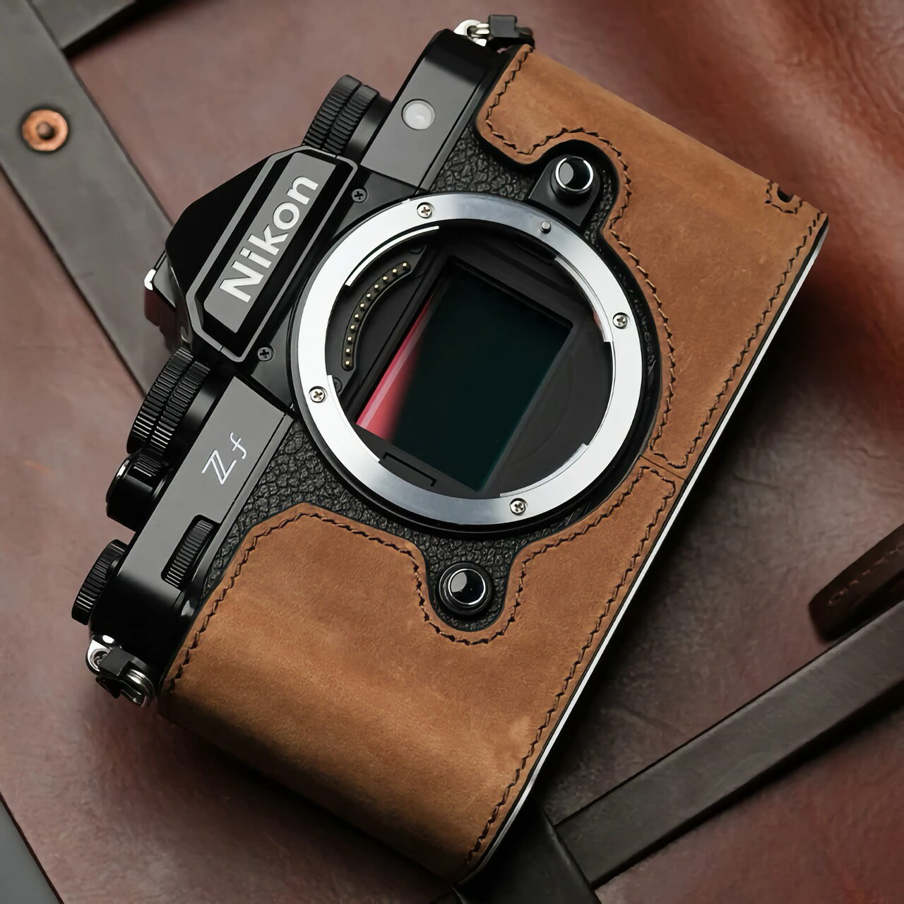 【Mr.Stone】ニコン Zf 専用 本革 ボディケース スタンダード