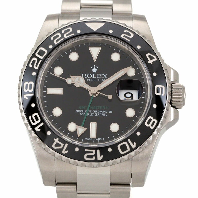 ロレックス　ROLEX　GMTマスターII　116710LN　GMT　SS　オートマ　2010年8月ギャラ　スティックダイアル　V番 【リッチタイム】【中古】