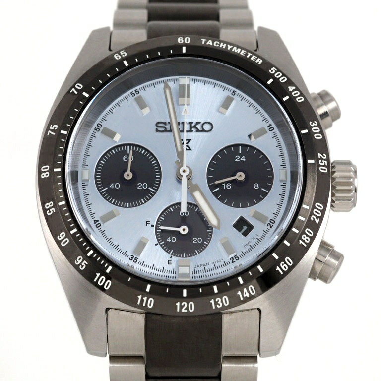 セイコー Seiko PROSPEX プロスペックス SBDL093 V192-0AG0 SPEEDTIMER スピードタイマー ソーラー SS【リッチタイム】【中古】