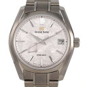 グランドセイコー Grand Seiko GS SBGA443 9R65-0DG0 花筏 裏スケ スプリングドライブ チタン【リッチタイム】【中古】