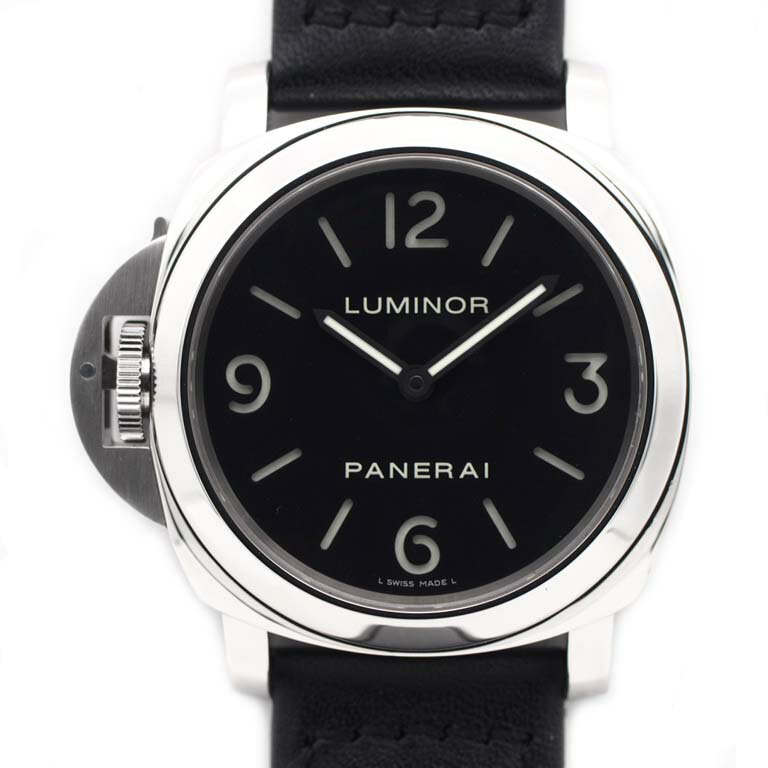 パネライ　PANERAI　ルミノールベース　PAM00219　レフトハンド　SS/革　手巻き　裏スケ ...