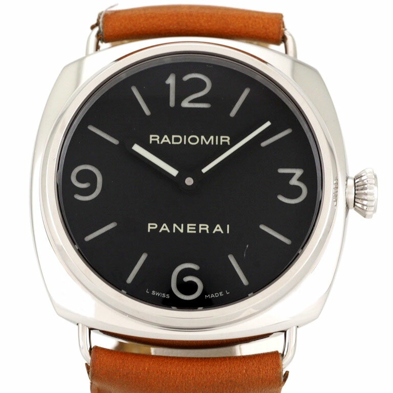 パネライ　PANERAI　ラジオミール　PAM00210　裏スケ　SS/革　手巻き　L番　【仕上済】 ...