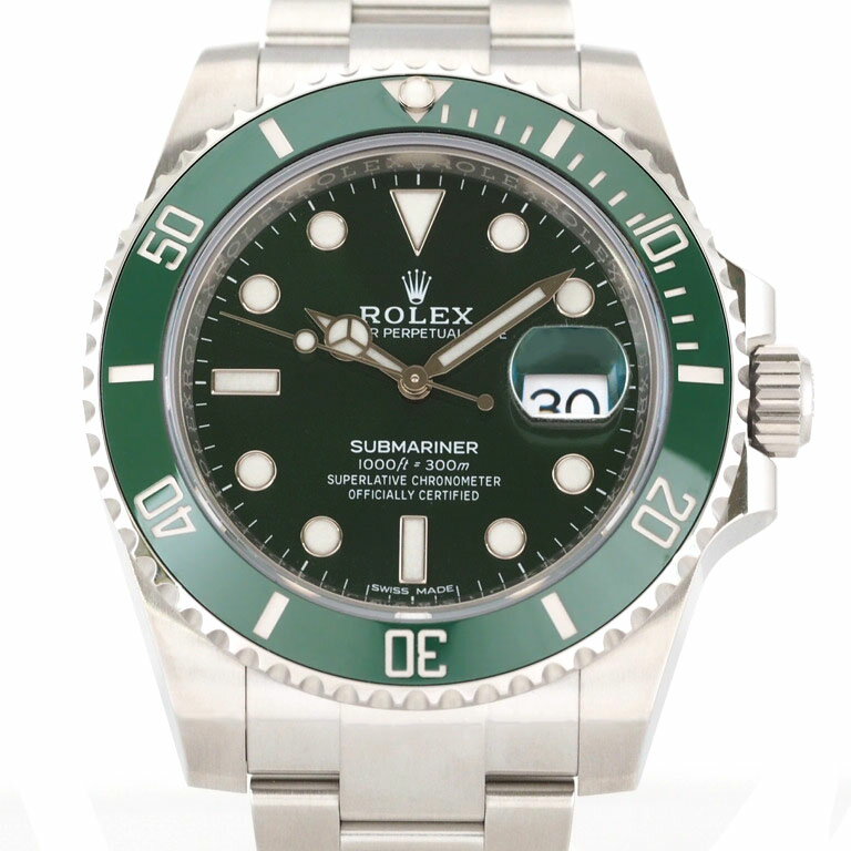 ロレックス　ROLEX　サブマリーナ　デイト　116610LV　　SS　オートマ　新ギャラ　グリーン　ランダム　【未使用】　【リッチタイム】【中古】