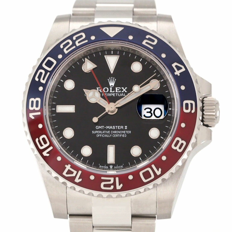 ロレックス　ROLEX　GMTマスターII　126710BLRO　GMT　SS　オートマ　2021年8月ギャラ　新ギャラ　オイスターブレス　ランダム　【未使用】　【リッチタイム】【中古】