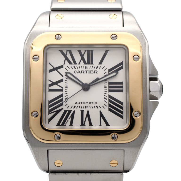 カルティエ　CARTIER　サントス　100　W200728G　　YG/SS　オートマ　LM　【仕上 ...