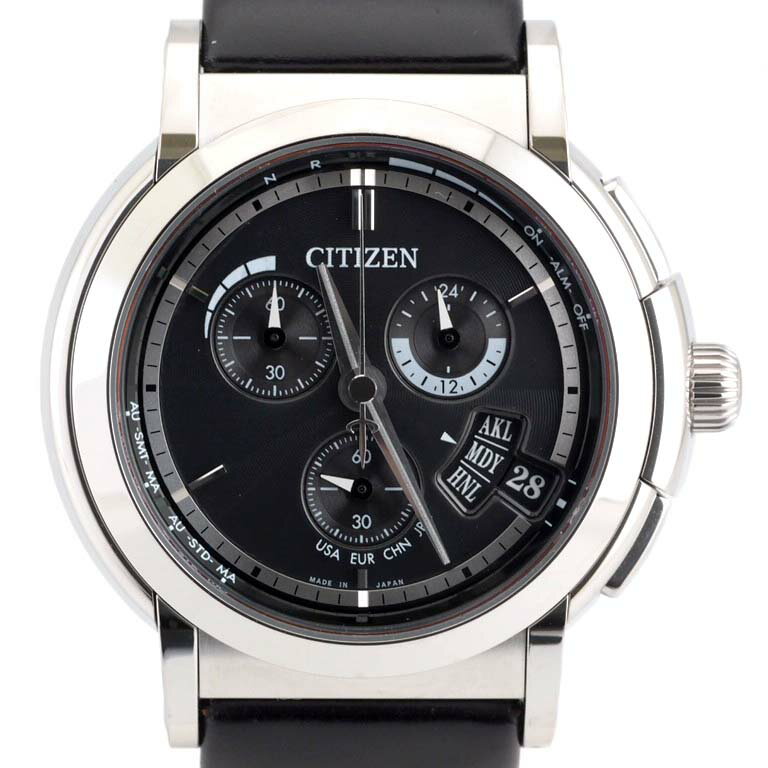 シチズン　CITIZEN　シリーズ8　CNS72-0042　GN-4W-S　ソーラー電波　SS/革　 ...