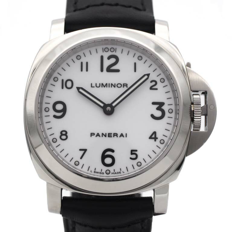 パネライ　PANERAI　ルミノール　ベース　PAM00114　裏スケ　SS/革　手巻き　N番　カー ...