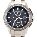 シチズン　CITIZEN　アテッサ　AT9024-58E　H820-T020135　ソーラー電波　チタン　クォーツ　エコドライブ　【リッチタイム】【中古】