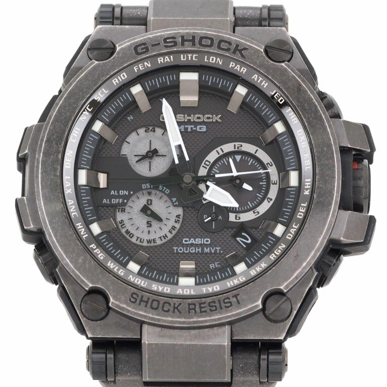 カシオ　CASIO　Gショック　G-SHOCK　MTG-S1000V-1AJF　ソーラー電波　SS　クォーツ　MT-G　エイジド加工 　【リッチタイム】【中古】