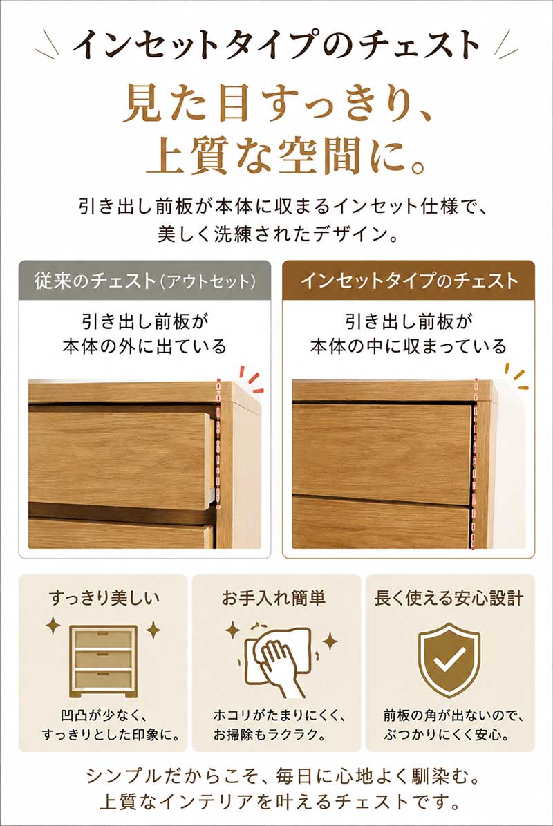 【楽天スーパーSALE期間中全品ポイント10倍】チェスト タンス ローチェスト 幅120cm 4段 シンプル 北欧 モダン おしゃれ 2色対応 木製 日本製 完成品 送料無料 [3]