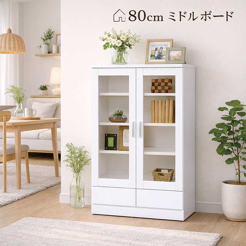 楽天市場】キャビネット 白（テイスト（インテリア）エレガント